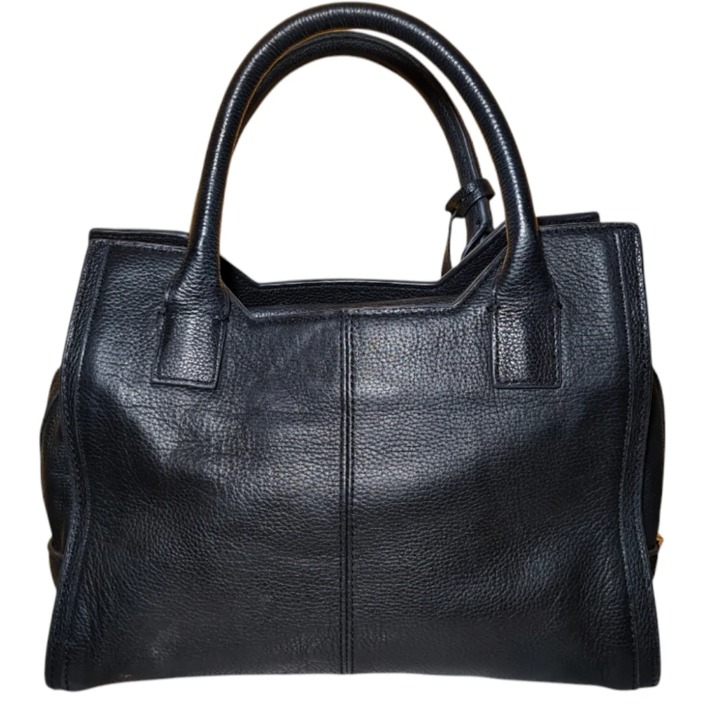 Vince Camuto Pebble Leather Black Handbag - Picture 2 of 8